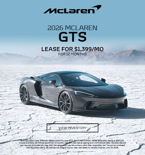Special offer on 2026 McLaren GTS 2026 McLaren GTS